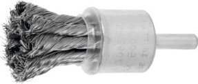 Lessmann Gezopfte Pinselbürste mit INOX-Draht in Silber, Durchmesser: 22 mm, Borstenstärke: 0,25 mm - Bild 1