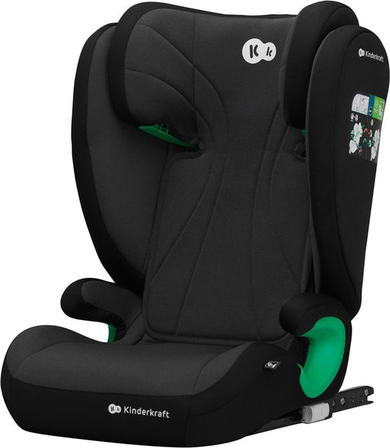 Kinderkraft Autositz Junior Fix 2 in Graphite Black mit Isofix und Rückenlehne - Bild 1