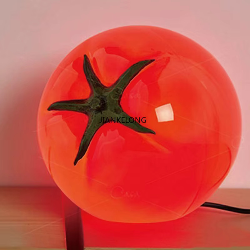 JIANKEXING Dimmbares Tomaten Nachtlicht in Mehrfarbig und Rot als Kreative Schreibtischlampe für das Schlafzimmer - Bild 2
