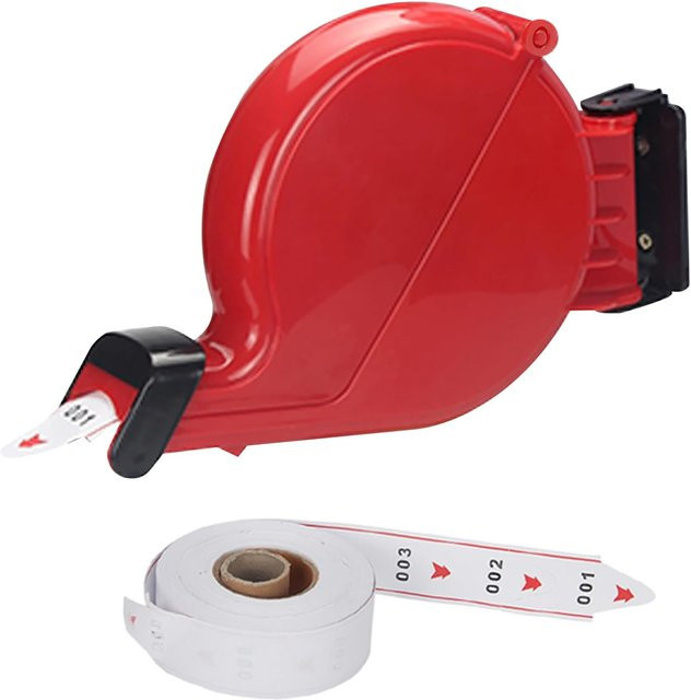 Ycall Warteschlangenmanagementsystem Tippelausgabeautomat mit Ticketpapierrolle in Rot - Bild 1