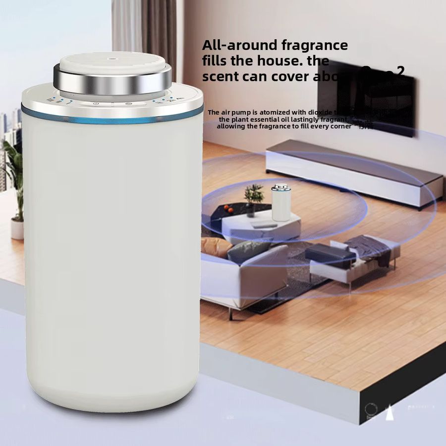 GRTCO Mini wasserloser Auto-Aroma-Diffusor, tragbare USB wiederaufladbare Duftmaschine in Schwarz - Bild 2