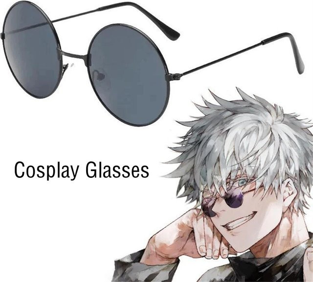 Sonnenbrille, rund, Metall, Vollrand, schwarz, Unisex - Bild 1