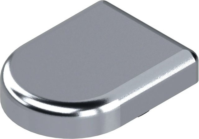 Blum Clip Top Topfabdeckung für Glastürscharnier D-Form aus Kunststoff in Chrom-Optik Silber - Bild 1