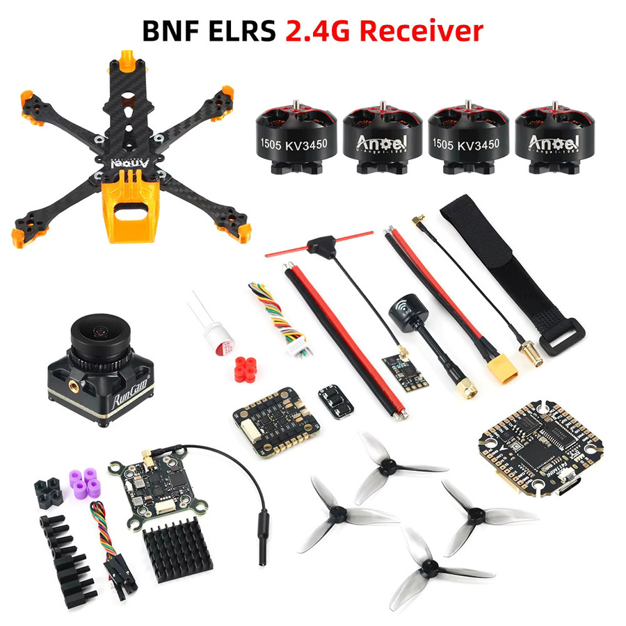 Uangel30 3-Zoll Flower Fly FPV Drohnen-Kit mit 3-Zoll-Rahmen, 1505 3450KV Motoren, F411 FC, 40A ESC und Runcam Robin3 Kamera in Multicolour - Bild 3
