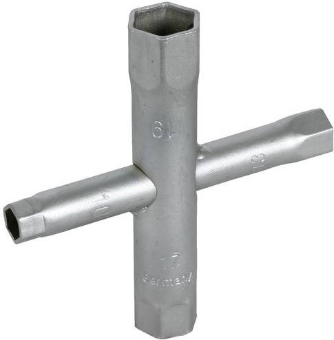 DEHN Kreuzsteckschlüssel 572000 KSS SW10 in Silber - Bild 1