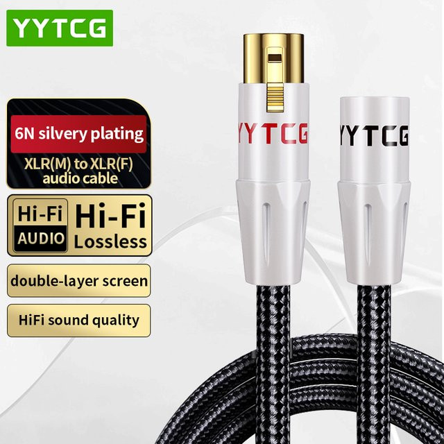 YYTCG XLR-Mikrofonkabel rot, symmetrisches Audiokabel für Mikrofon und Mixer - Bild 1