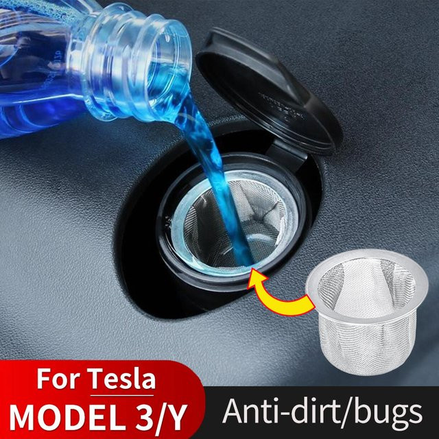Tesmayx Mesh Ansauggrill Schutz für das Scheibenwaschflüssigkeitssystem passend für Tesla Model 3, Model Y, Model S, Model X und Juniper - Bild 1