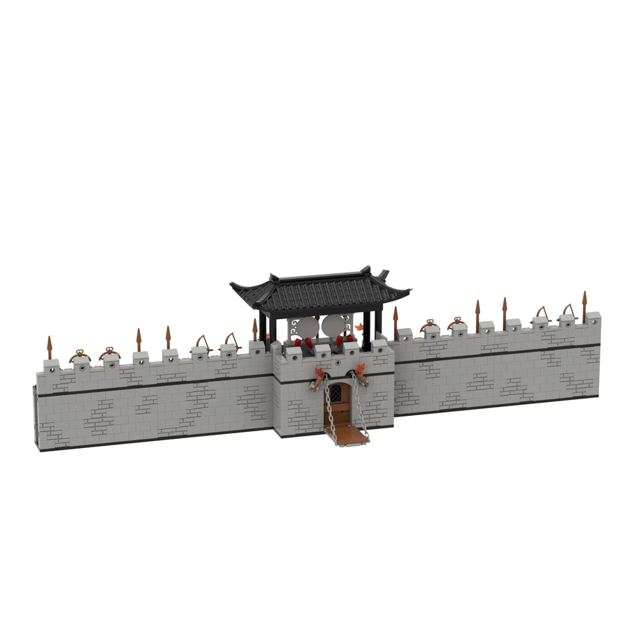 BRICKPANDA Mittelalterliches Schloss MOC Bauset in Grau mit Rittern und Belagerungsausrüstung aus Kunststoff - Bild 2