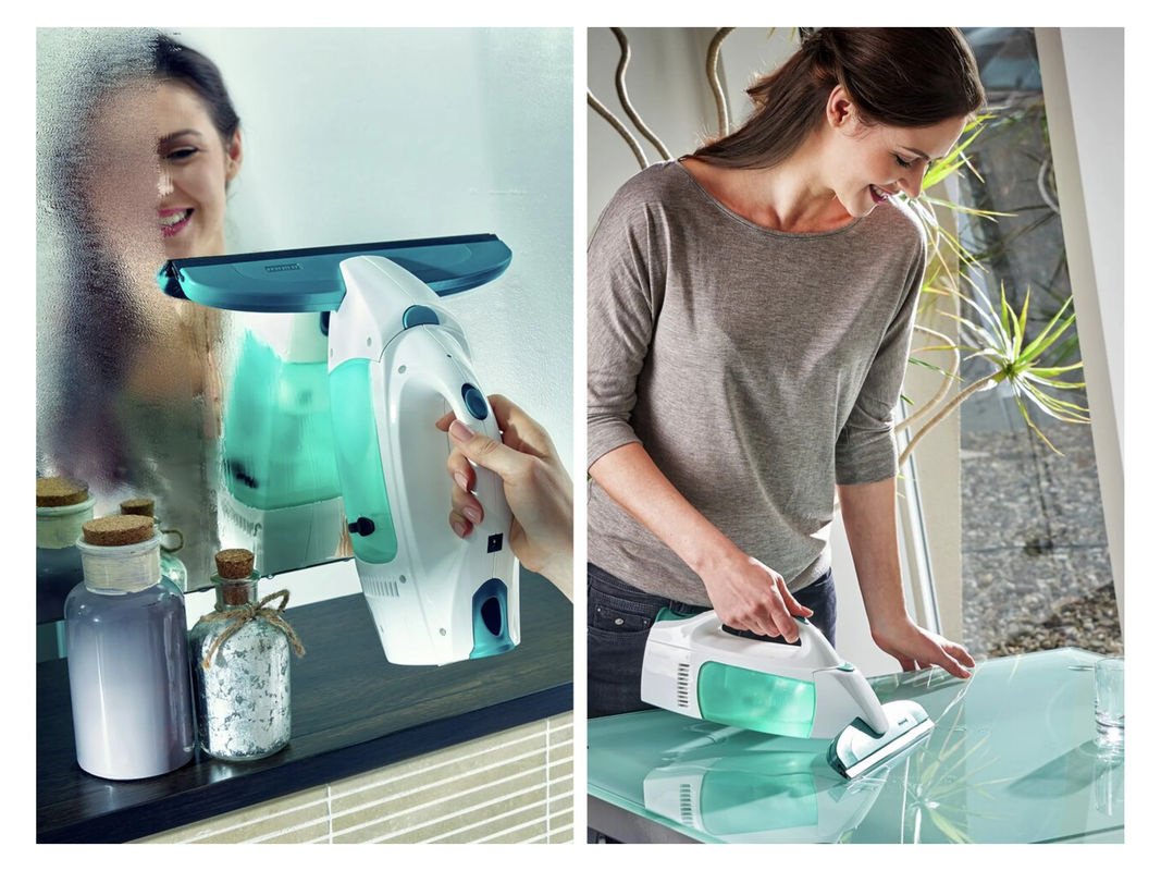 Leifheit Fenstersauger Dry & Clean Set mit Stiel in Weiß und Grün - Bild 2
