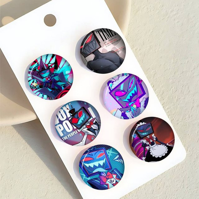 Brosche Anime Helluva Boss Vox, Anstecknadel, Unisex - Bild 1