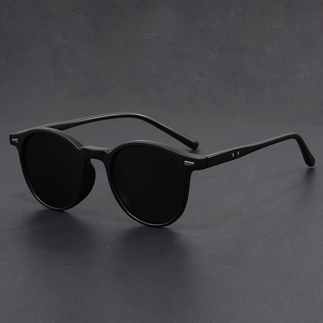 Hindfield Sonnenbrille, rund, Vollrand, Kunststoff, Unisex, schwarz, silber - Bild 1
