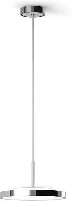 Serien Lighting Slice² PI Suspension L LED-Pendelleuchte in Chrom mit Textilkabelabhängung und warmweißem Licht (3000K) - Bild 1