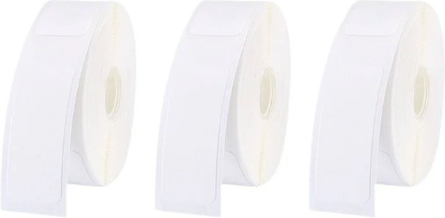 Phomemo Thermo-Etikettenpapier Blau, 3 Rollen mit je 180 Etiketten, Maße: B: 1,2 cm, H: 4,0 cm - Bild 1