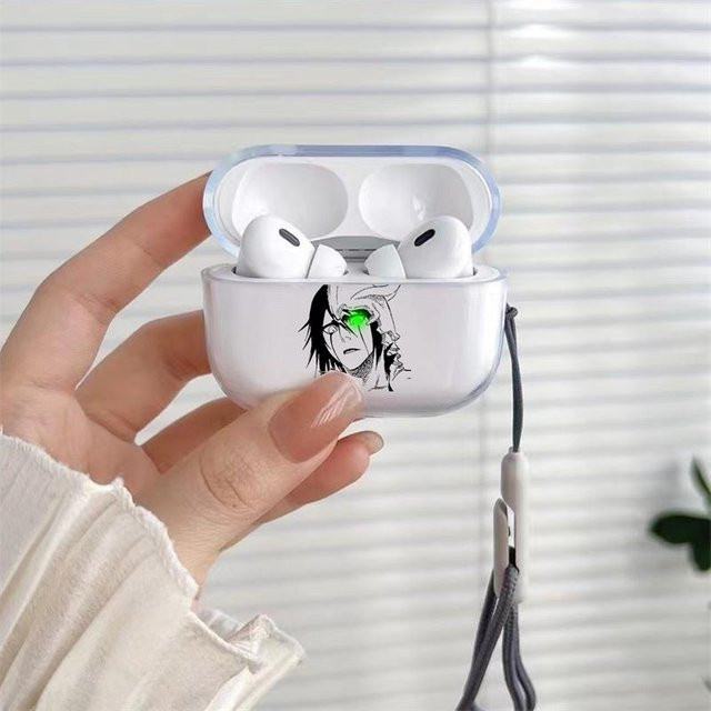 Transparente TPU Hülle im Anime Ulquiorra Cifer Design für Airpods Pro 1 2 3 und Airpods 4/1/2/3 weiche Silikonabdeckung - Bild 1