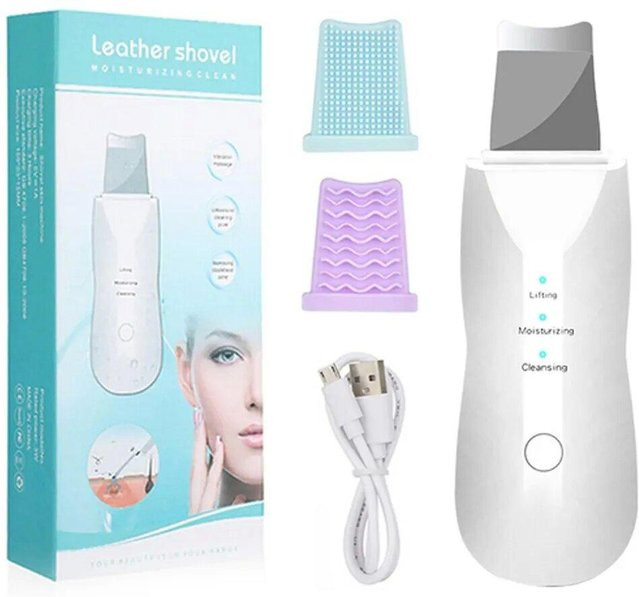 Binchi Health Electronics Ultraschall Hautschaber zur Porenreinigung, Weiß, Unisex - Bild 1