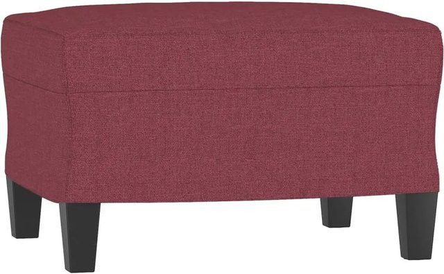 vidaXL Fußhocker in Weinrot mit Stoffbezug, B/T/H: 60 x 50 x 41 cm - Bild 1