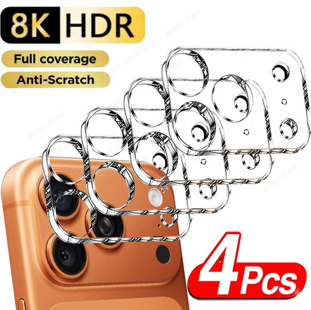 4er-Set Amour Brave Kameraobjektivschutz für iPhone 17 16 15 14 Pro Max Plus Air transparent - Bild 1