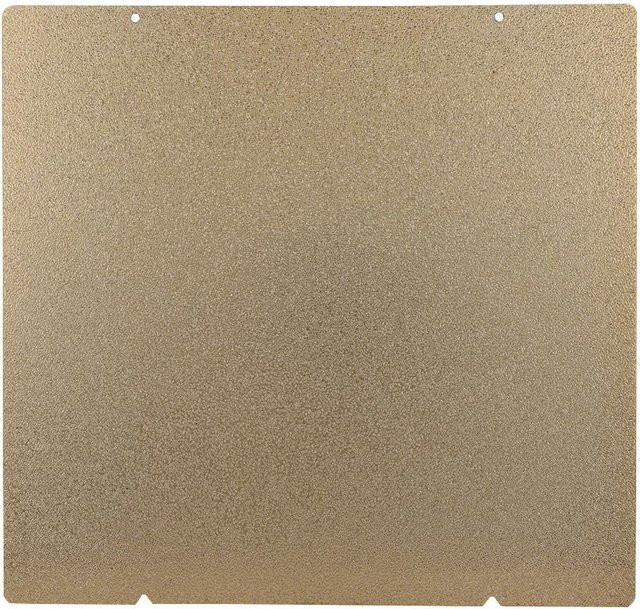 OutsideWorld MK52 PEI Stahlplatte für FDM 3D-Drucker mit doppelschichtiger Textur in Gold und Grau - Bild 1