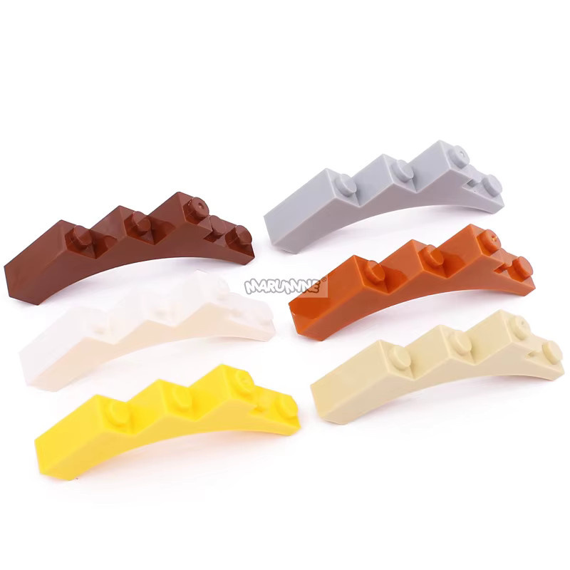 Marumine MOC-Steine Bausteine Teile, 15-teiliges Set, Grau, Bunt / Mehrfarbig - Bild 2