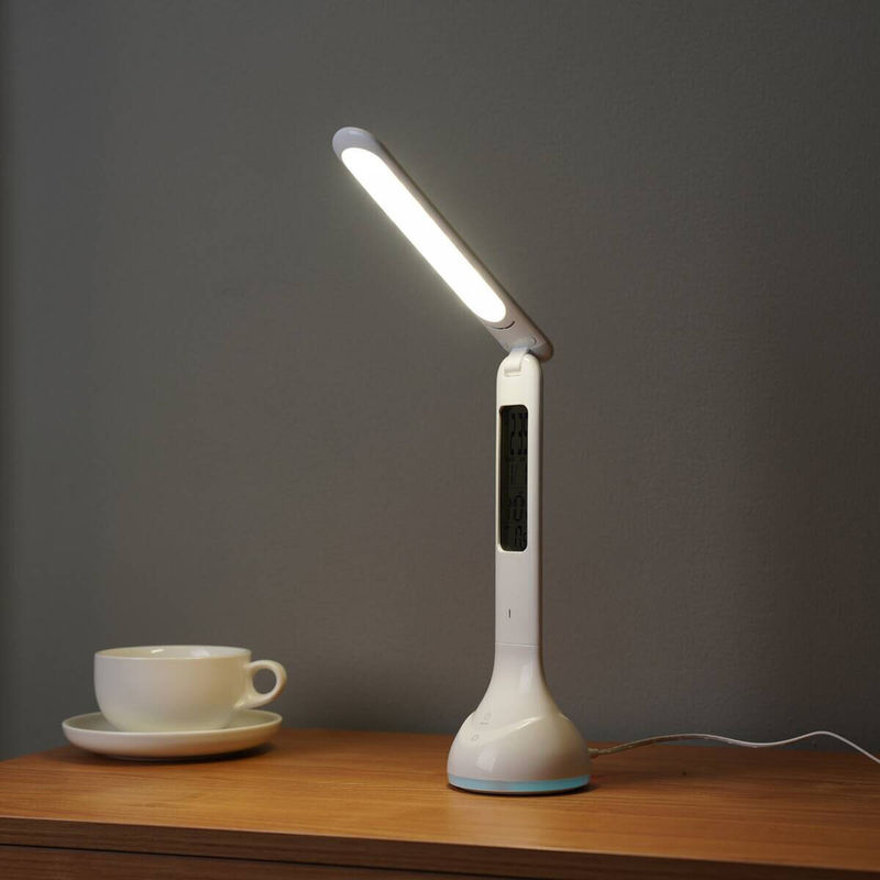 POCOline Schreibtischleuchte Lena LED dimmbar in Weiß aus Kunststoff, Höhe: 35 cm, Tiefe: 9 cm - Bild 3