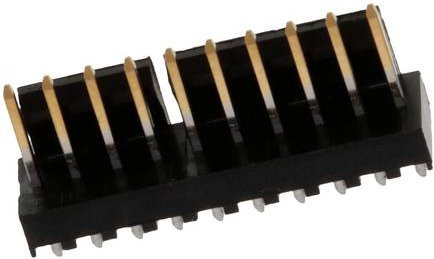 Molex Stiftleiste Standard 10-polig in Schwarz mit Goldkontakten und 2,54 mm Rastermaß - Bild 1