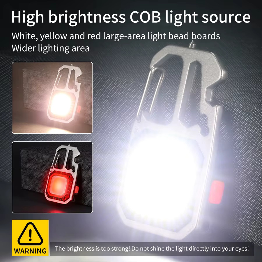 Aamasun COB-Schlüsselanhänger-Arbeitsleuchte mit LED, magnetisch und wiederaufladbar - Bild 2