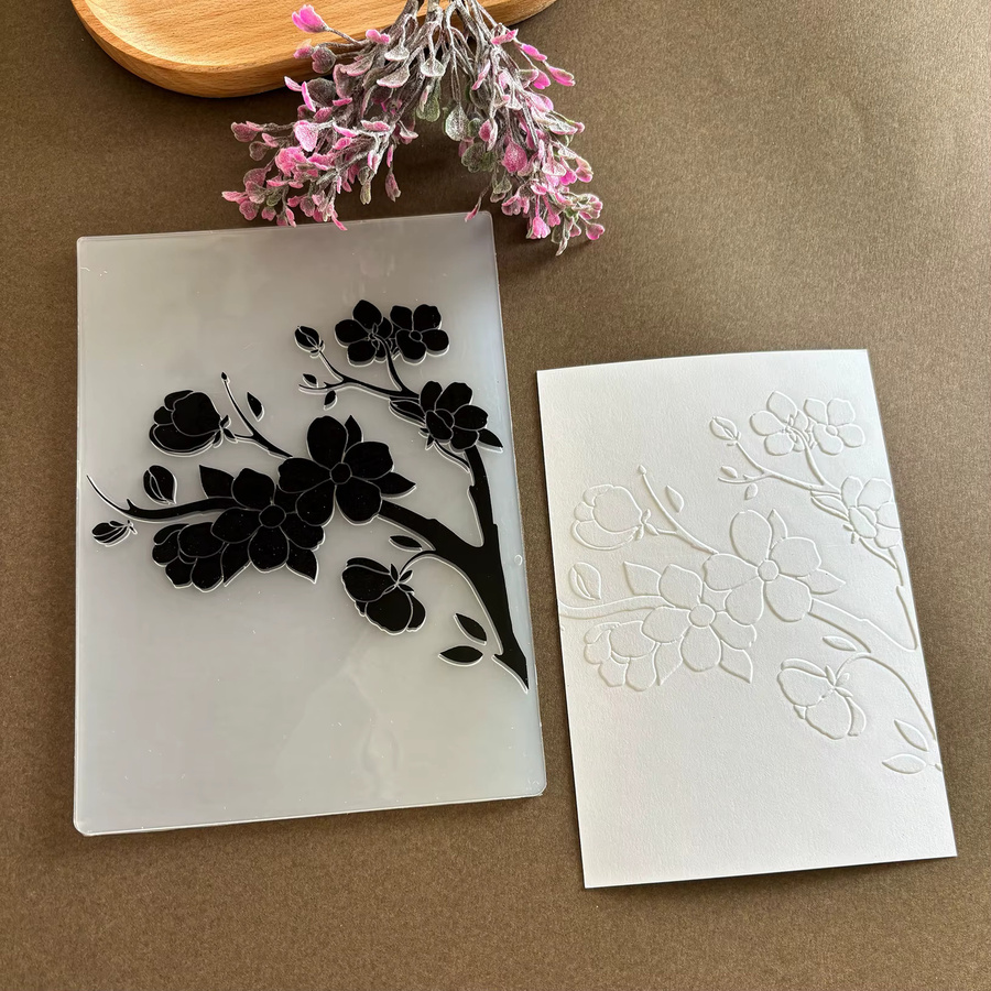Sakura Pflanzen Decoupage Ordner aus Kunststoff für Bastelarbeiten und Collagen - Bild 3