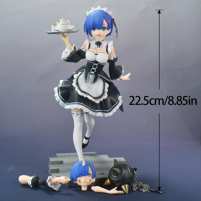 MX Anime-Figur Rem Maid 1/7 Ver. aus PVC mit austauschbarem Kopf, Höhe: 22,5 cm - Bild 1