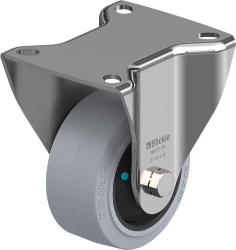 Blickle Bockrolle 760740 BKX-POEV 82KFD-SG in Schwarz und Grau mit Edelstahlschraube, Rad-Durchmesser: 80 mm, Tragfähigkeit (max.): 170 kg - Bild 1