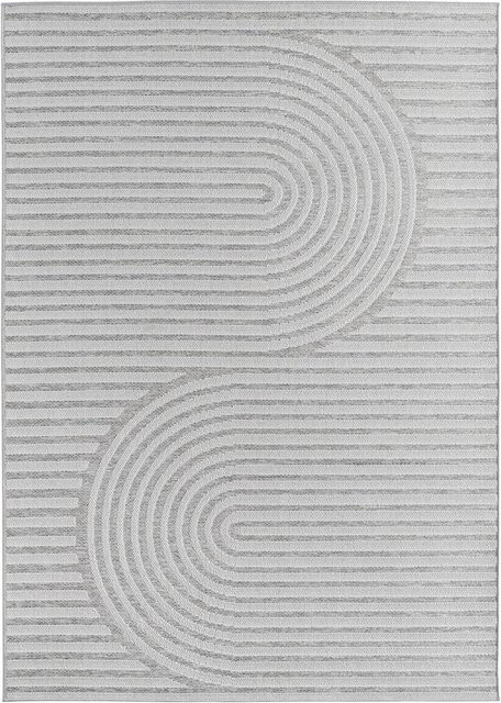 Ayyildiz Outdoorteppich Desert Grau Modern Abstract B/L: 140 x 200 cm - Bild 1