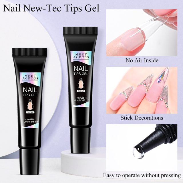 MEET ACROSS Nagelkleber, 2 x 10 ml, Clear - Bild 1