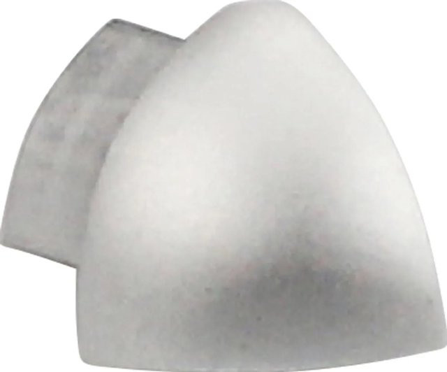 Arcansas Ecke Viertelkreis-Abschlussprofil aus Aluminium eloxiert Silber matt 8 mm (2 Stück) - Bild 1