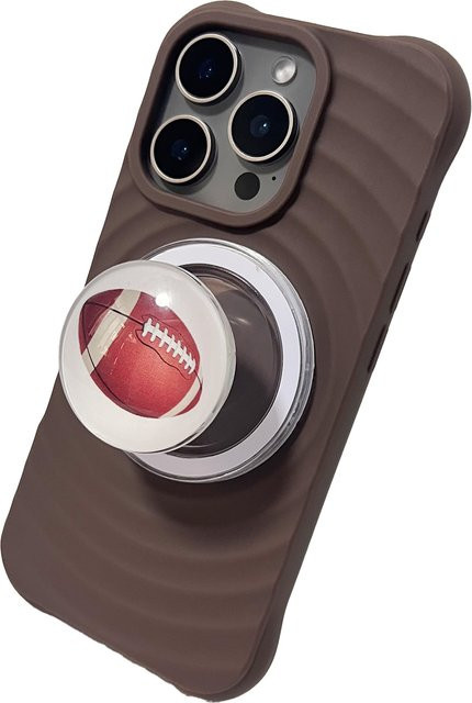 3D-Kristall American Football Handyhalterung mit Magnetständer für iPhone 17 Pro Max Griptok in LS - Bild 1