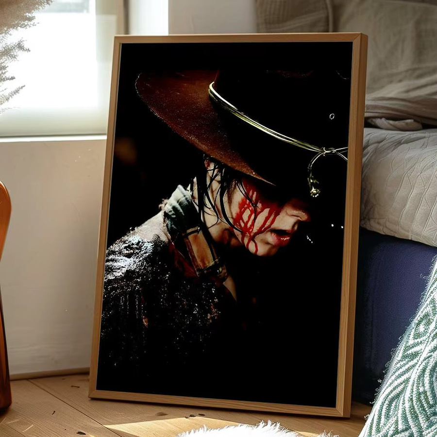 Carl Grimes Classic W-Walking D-Dead Poster von bilibili, selbstklebend, wasserfest, mehrfarbig, Rechteckig, Breite: 15,0 cm, Höhe: 15,0 cm - Bild 3