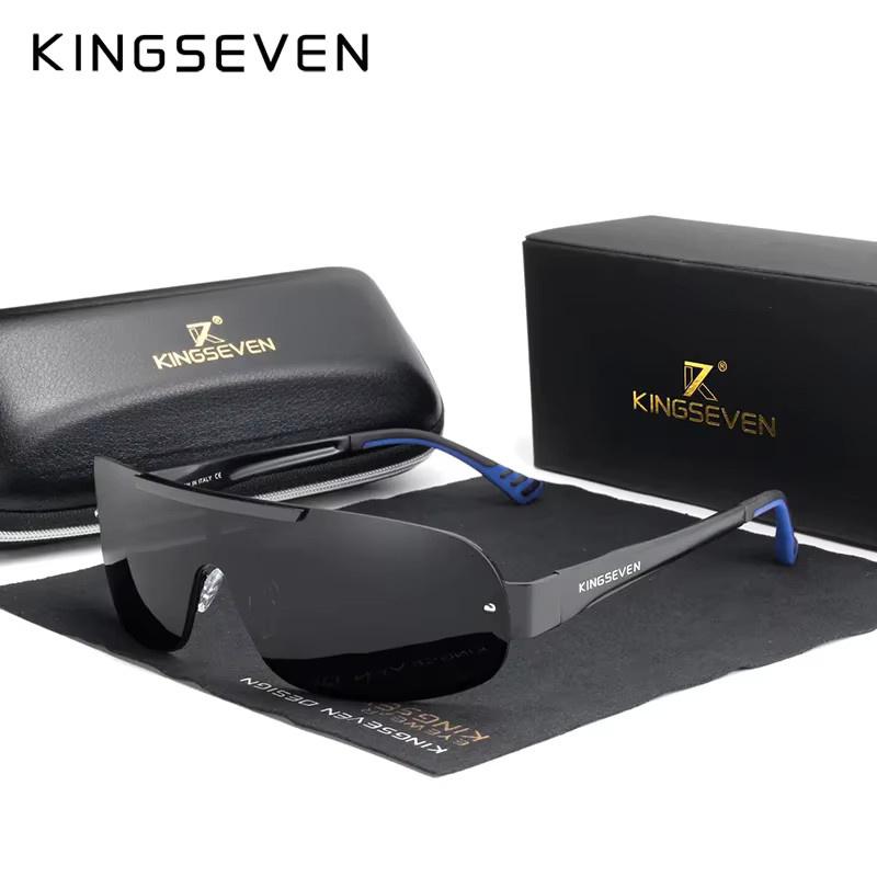 KINGSEVEN Sonnenbrille, Herren, polarisiert, Aluminium - Bild 1