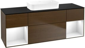 V&B Waschtischunterschrank Finion in Weiß lackiert, B/T/H: 160 x 60,3 x 50,1 cm - Bild 1