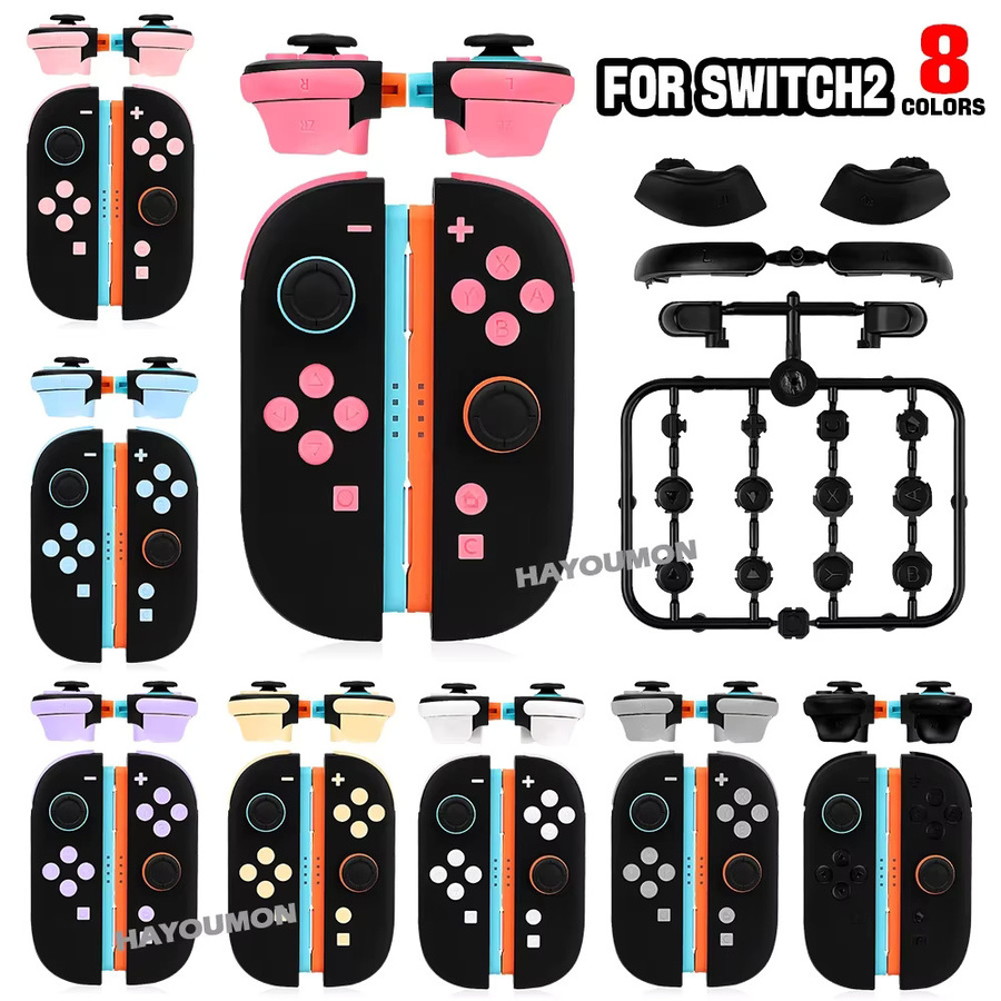 Hayoumon Ersatz-Tastenset für Nintendo Switch mit ABXY-Richtungstasten und Triggern in Mehrfarbig (Gelb) - Bild 5