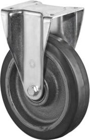 BS Schwerlastrolle N110.B81.202 mit Schraubbefestigung in Schwarz und Silber - Bild 1