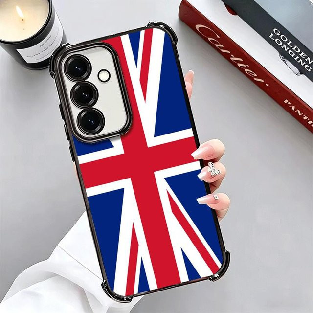 Weiche Handyhülle mit Union Jack England UK Flagge für Samsung Galaxy A-Serie in Multicolour - Bild 1
