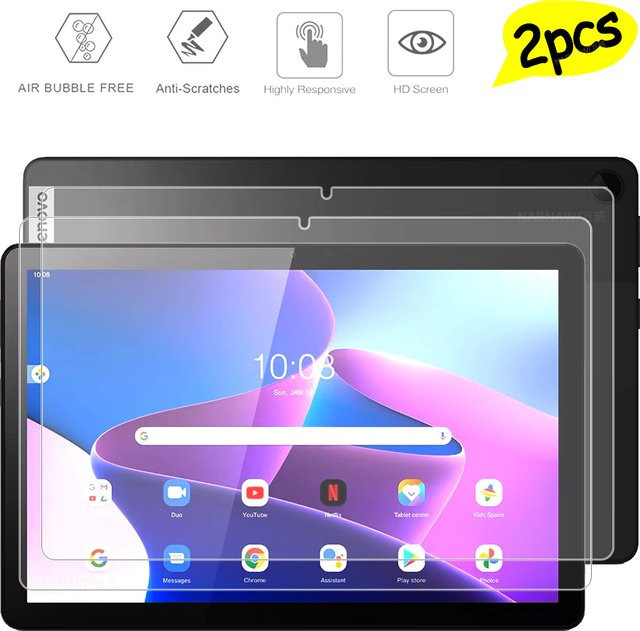 2 Stück HD-Displayschutzfolie aus gehärtetem Glas für Lenovo Tab M10 3. Generation 10.1 TB-328XU TB-328FU, transparent - Bild 1