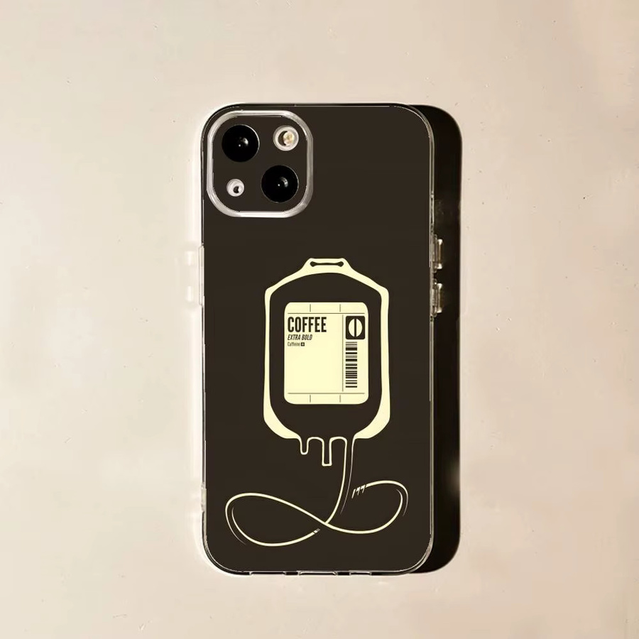 Transparente Handyhülle Coffee Latte Ice Brown für Apple iPhone 17, 16, 15, 14, 13, 12, 11 Pro, Max, Plus, X, XS, XR, SE, E Mini - Bild 2