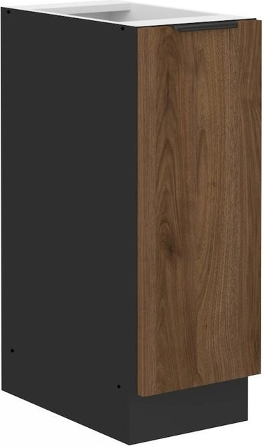 Küchen Unterschrank Schrankauszug MONZA Okapi Nußbaum, Breite: 30 cm - Bild 1