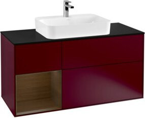 V&B Finion Waschtischunterschrank mit LED-Beleuchtung und Regalfach, Breite: 120 cm - Bild 1