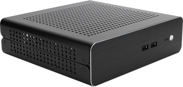 mfySpace G60S HTPC-Chassis Mini-ITX Gehäuse aus Vollaluminium in Schwarz mit USB 2.0 - Bild 1