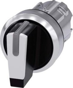 Siemens Indus.Sector Knebelschalter Schwarz Weiß 3SU1052-2BM60-0AA0 - Bild 1