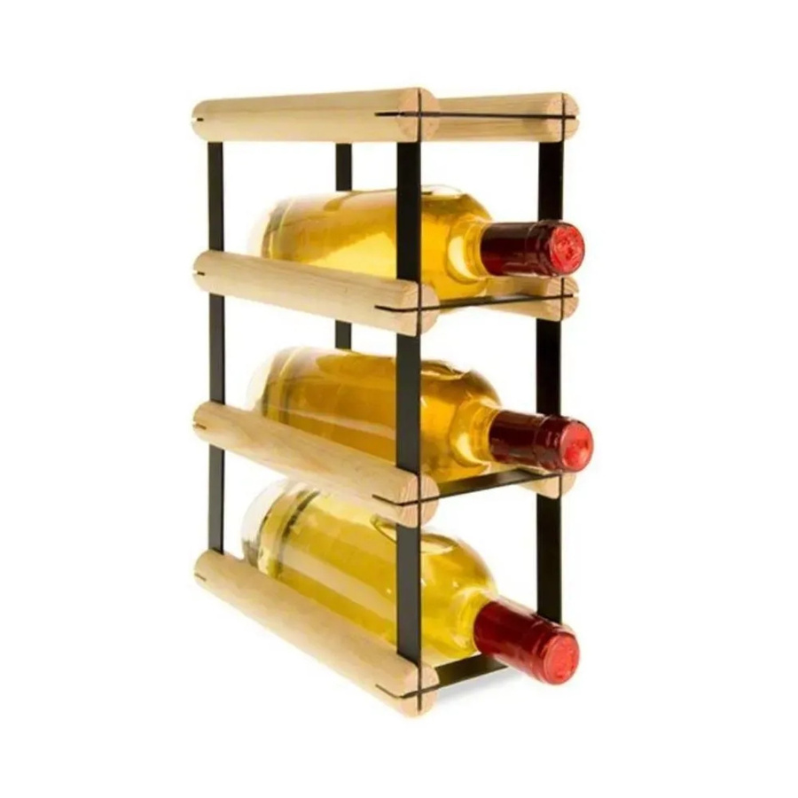 PROREGAL Modulares Weinregal Vinotega aus massivem Kiefernholz in Natur, H x B x T: 32,5 x 12,5 x 24,5 cm - Bild 2