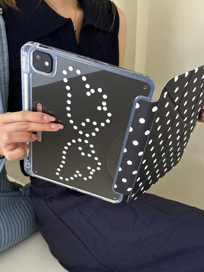 BLOCROSS Faltbare Smart-Hülle mit Verschluss für iPad in Schwarz - Bild 2