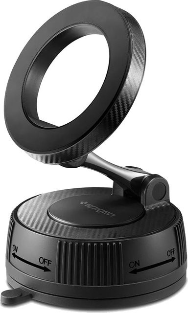 Spigen Magnetische Autohalterung MFT36 Universal mit Saugnapf, Schwarz - Bild 1