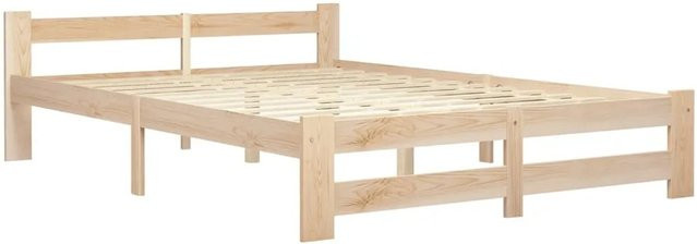 vidaXL Massivholzbett aus Kiefer in Braun, B/T/H: 120 x 200 x 55 cm - Bild 1
