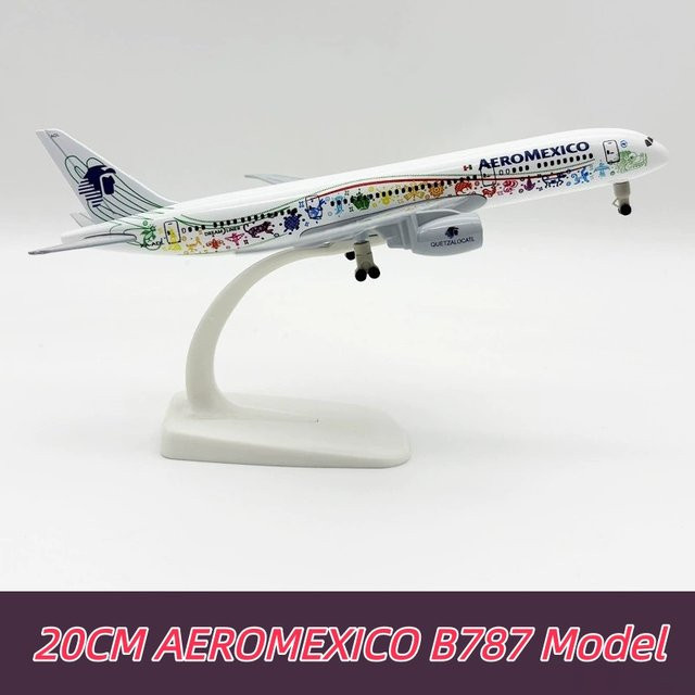 ZOCO Flugzeugmodell Aeromexico 787 B787, Druckguss, Metall, 20cm - Bild 1